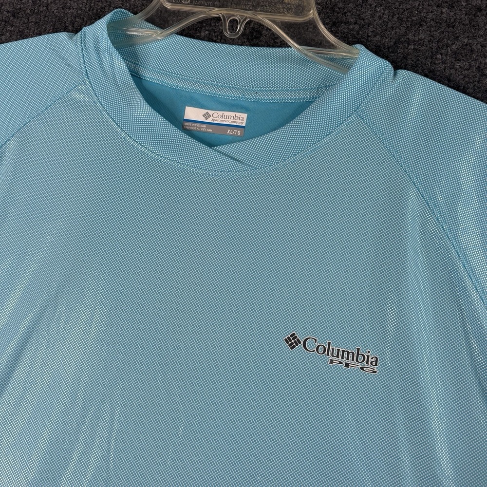 Columbia PFG OMNI-Freeze Men's Shirt XL Blue Performance Fishing
